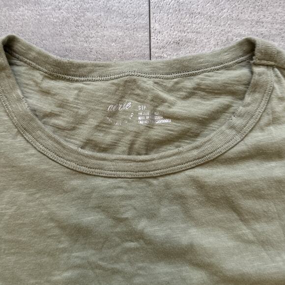 Aerie 54485 Green Small Basic Short Sleeve T-Shirt - Picture 2 of 2